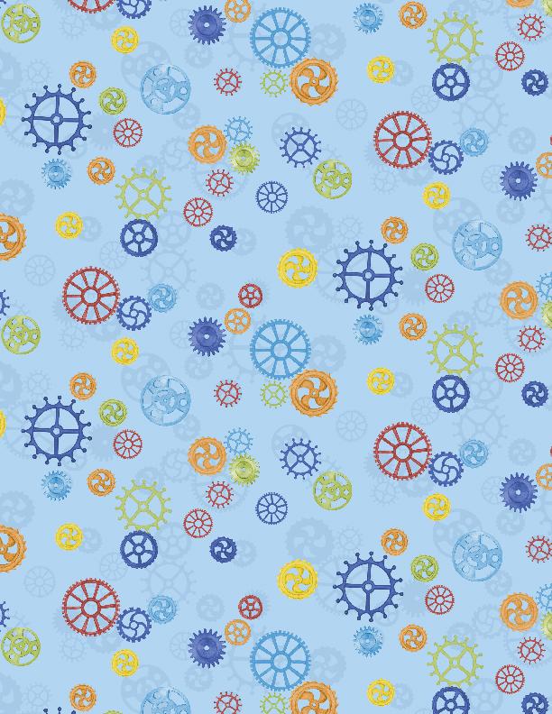 ALPHA-BOTS - GEARS ALLOVER (4 YARDS)