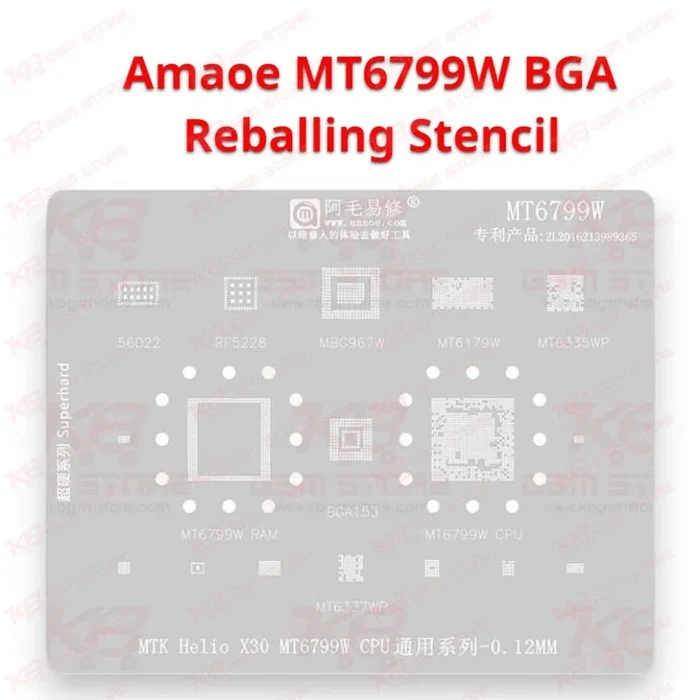 Amaoe MT6799W BGA Reballing Stencil