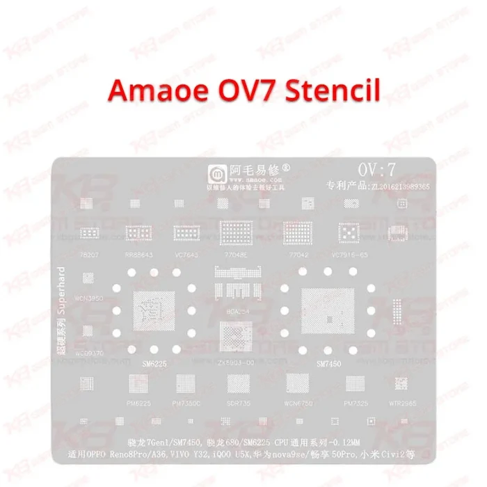 Amaoe OV7 Stencil