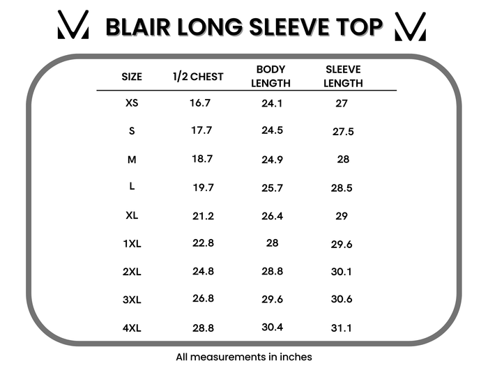 Blair Long Sleeve Top - Harvest Bows