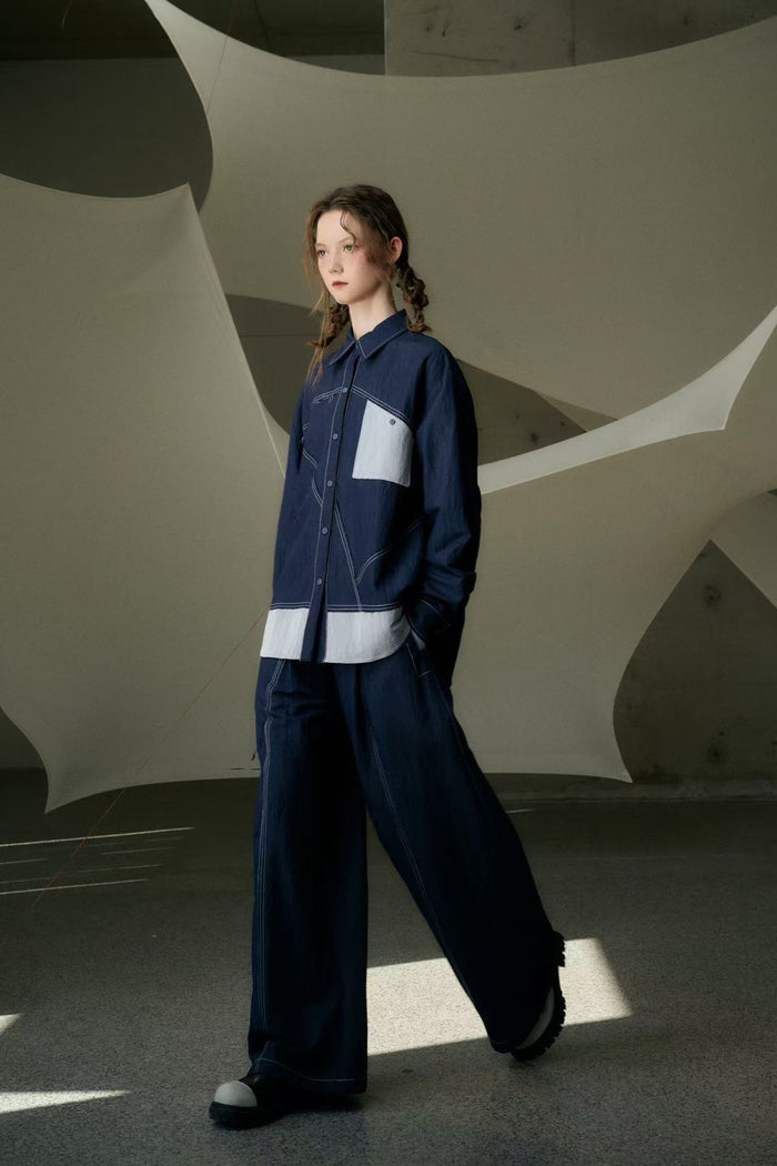Blake Oversized Bicolor Shirt