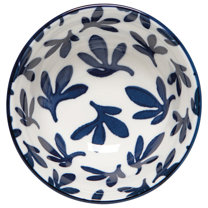 Blue Floral Stamped Bowl