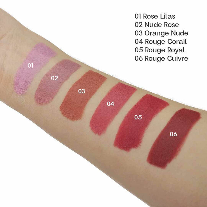Born to Bio Organic Matt Lipstick - Mattahuulipuna 3,5g - Orange Nude