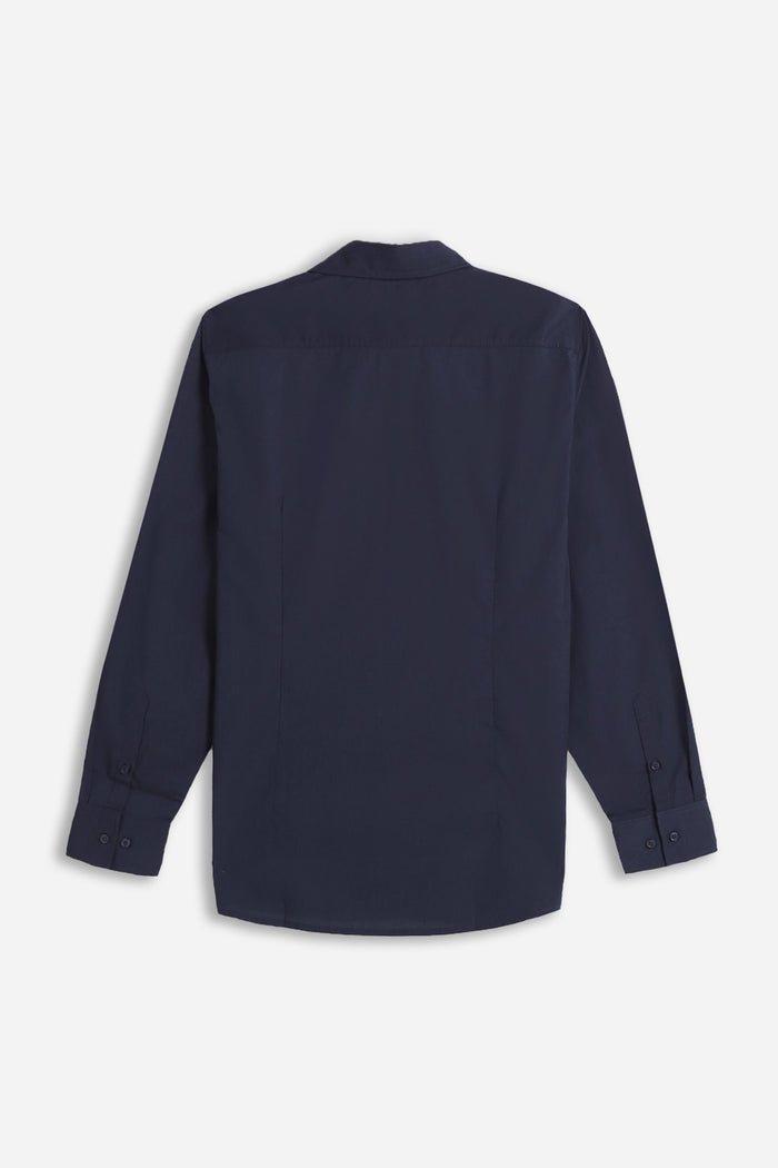 CAMICIA BASIC COLLO ITALIANO BLEU
