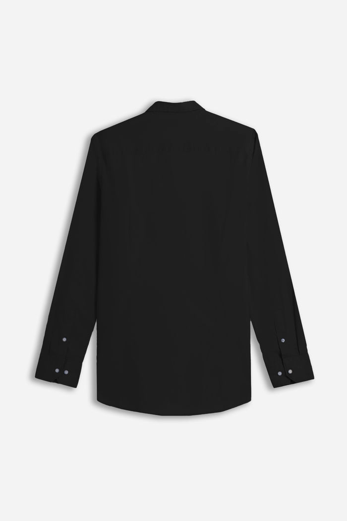 CAMICIA STRETCH BASIC NERO