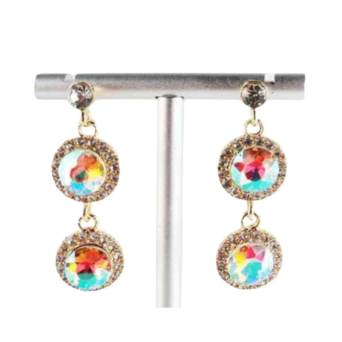 Dazzle & Delight! Triple Drop Pave Crystal Statement Earrings