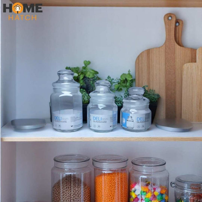 Delisoga Airtight Storage Jars Set of 3