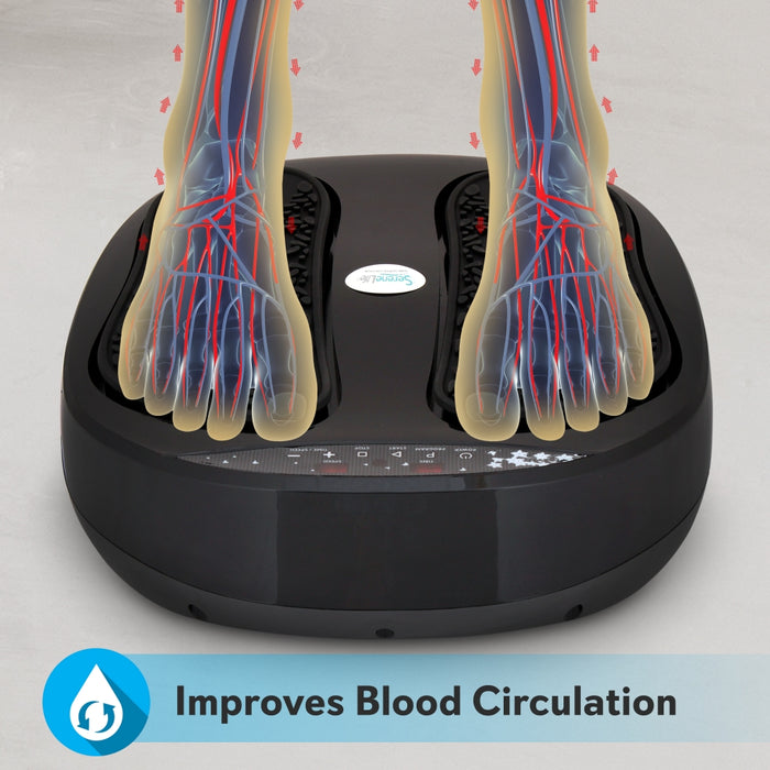 Foot Massager - Relieves Muscle Pain, Adjustable Speed, Washable Pads