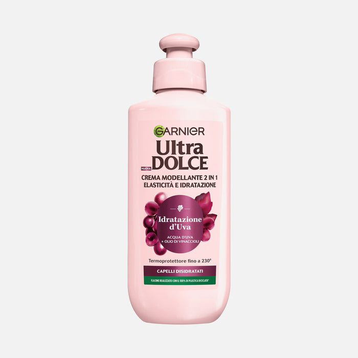 GARNIER ULTRA DOLCE IDRATAZIONE D'UVA CREMA MODELLANTE 2 IN 1 200 ML
