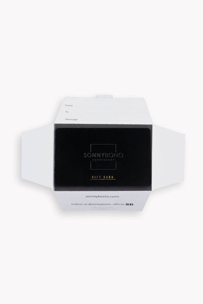 GIFT CARD VALORE 25€ NERO - Sonnybono
