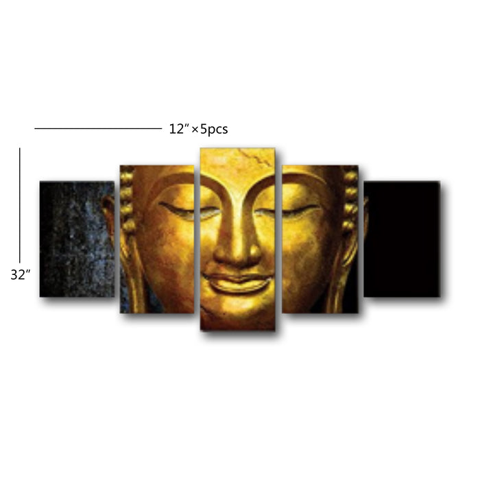 High Quality Art Print of Buddha on Stretched Canvas in Group