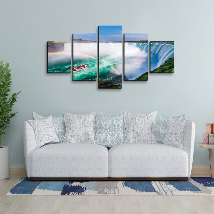 High Quality Art Print on Stretched Canvas of Niagra Falls View in Group