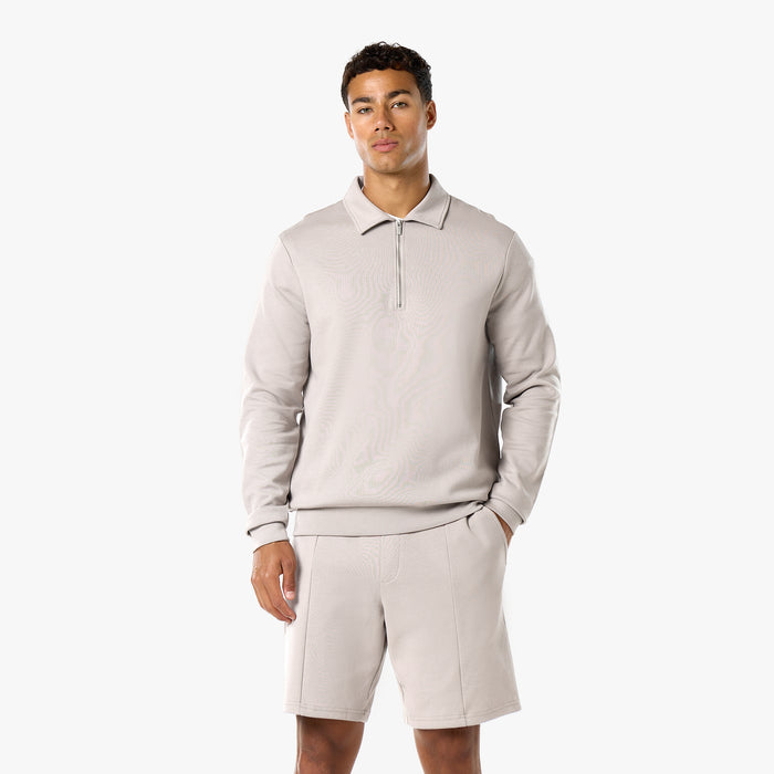 Interlock 1/4 Zip | Stone