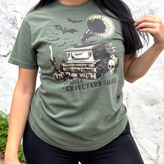 It Was A Graveyard Smash Soft Graphic Tee