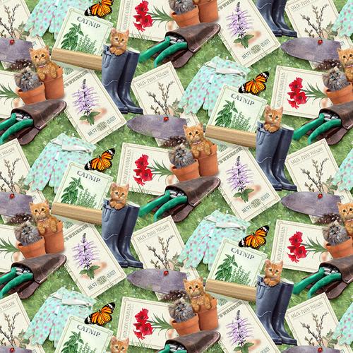 KITTENS IN THE GARDEN - SEED PACKS (4 YARDS)