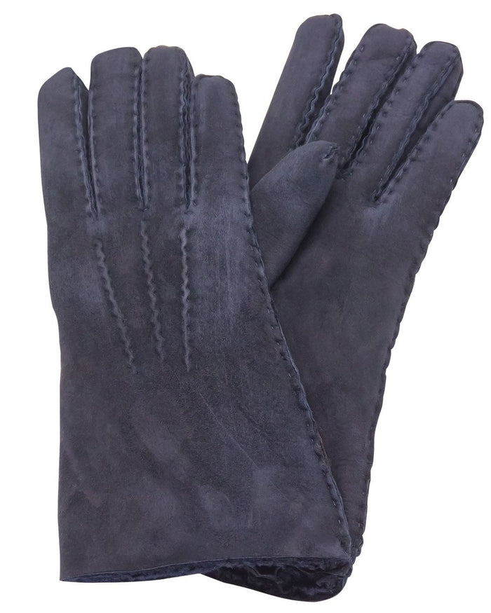 Lambskin Gloves - Navy - Country Collection
