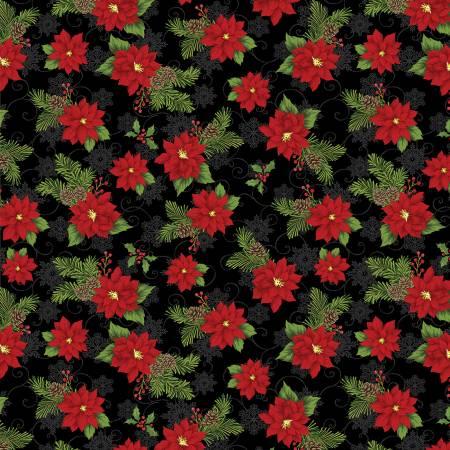 LAST CHANCE - JOY OF THE SEASON - JOYFUL POINSETTIA (2 3/4 YARDS)