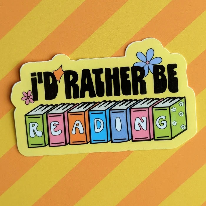 Luxe Trauma 'I'd Rather Be Reading' Vinyl Sticker