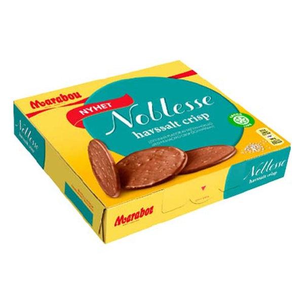 Marabou Noblesse Havssalt Crisp 4 × 150g (4 × 5.29 oz) – Authentic Swedish Milk Chocolate with Sea Salt