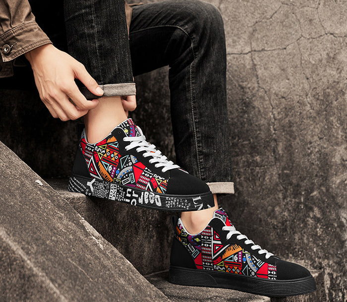 MS988 - Korean Stylish Graffiti Casual Shoes