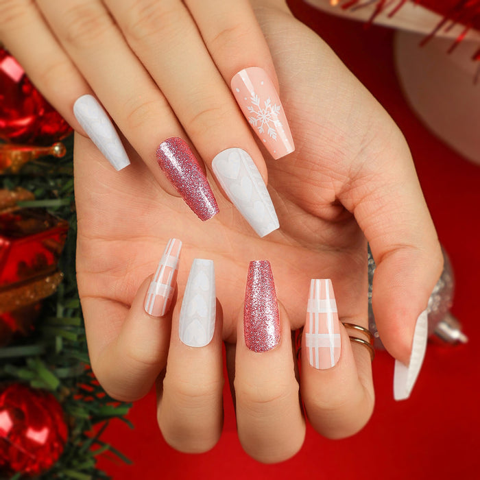 NA053 - Christmas Themed Press On Nails