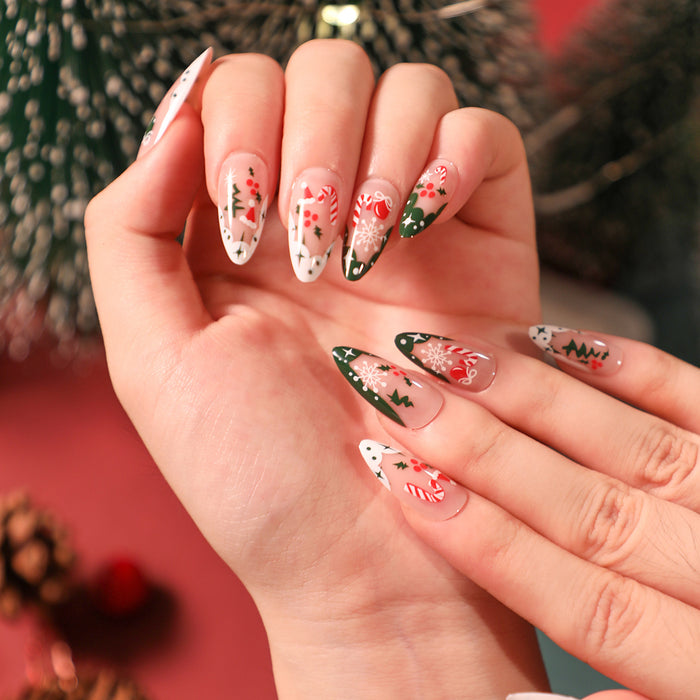 NA060 - Christmas Themed Press On Nails
