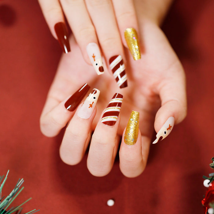 NA069 - Christmas Themed Press On Nails
