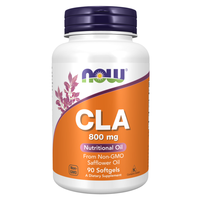 Now CLA (Conjugated Linoleic Acid) 800mg 90 Softgels - كبسولات حمض اللينوليك المقترن (سى ال اى) ناو 800 ملغ - 90 كبسولة هلامية