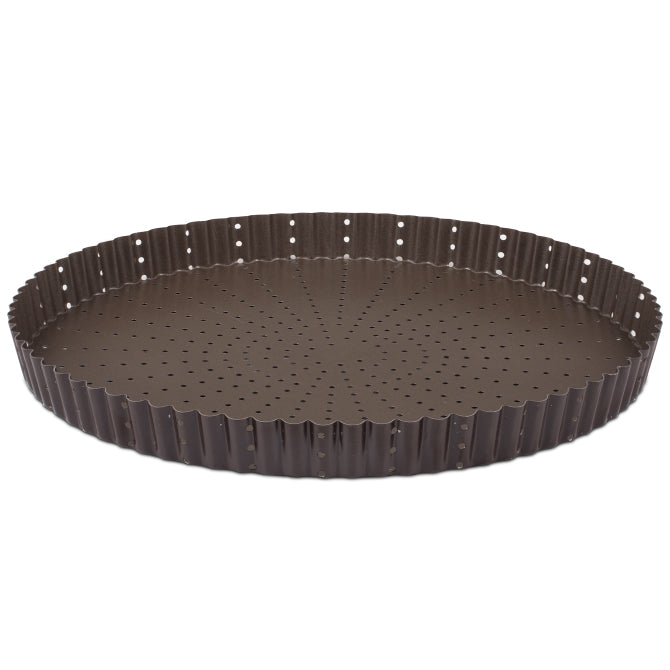 Perforated Tart Mold, Fluted - Non-Stick - 7.9in (200mm)