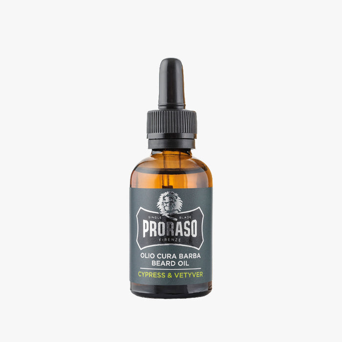 PRORASO BEARD OIL CYPRESS & VETYVER 30ML (1floz)