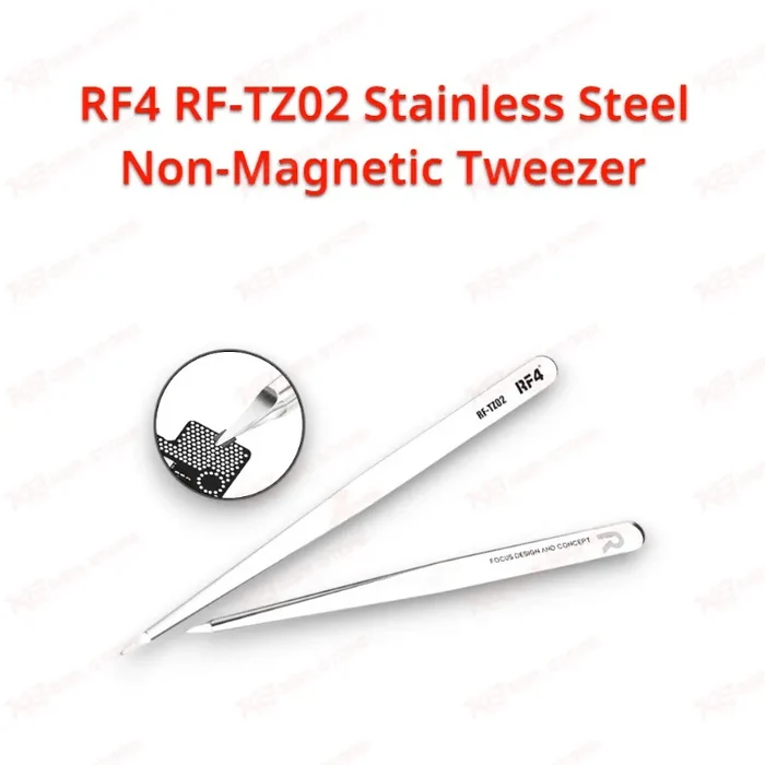RF4 RF-TZ02 Stainless Steel Non-Magnetic Tweezer