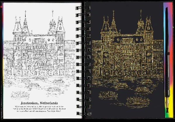 Scratch And Sketch Extreme Cities Activity Book