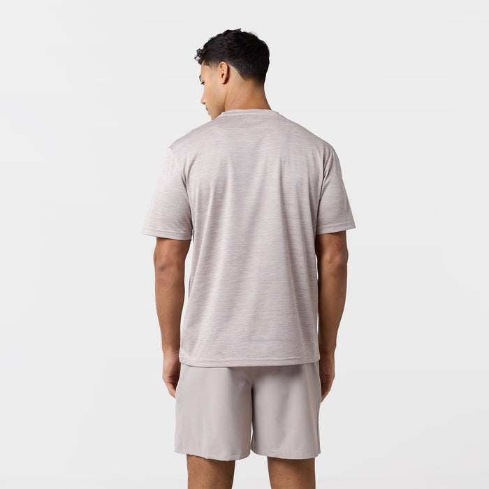 Space Dye Performance Twinset | Fossil/Stone