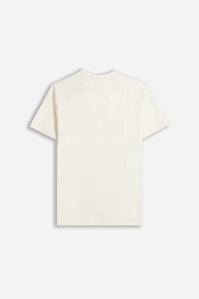 T-SHIRT GIROCOLLO BASIC SLUB GESSO