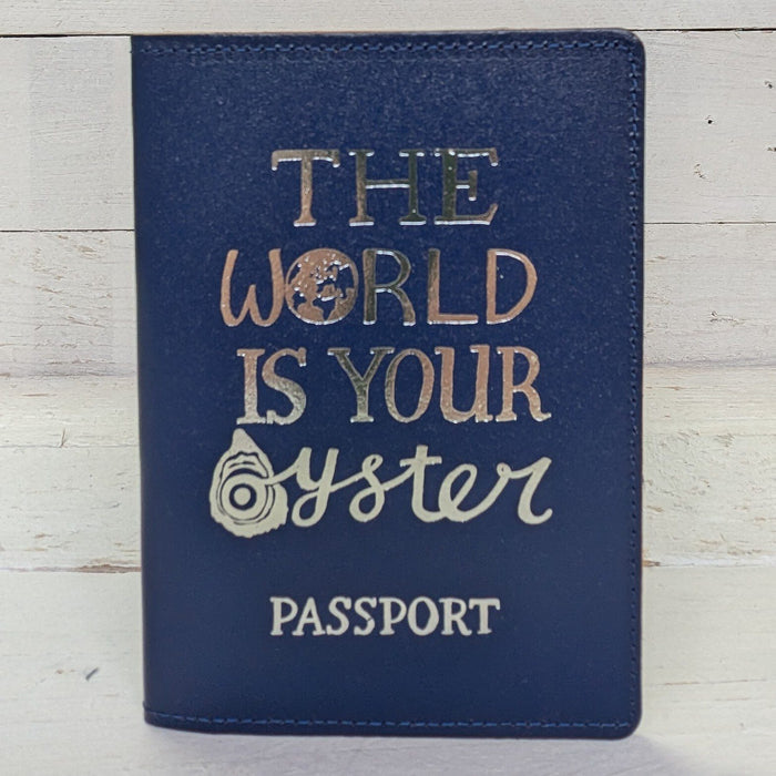 'The World is your Oyster' Passport Cover by Lizzie Spikes