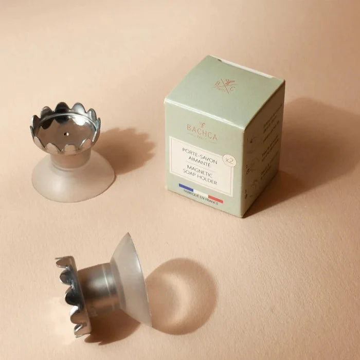 Wall-Mounted Magnetic Soap Saver & Holder - Set of 2
