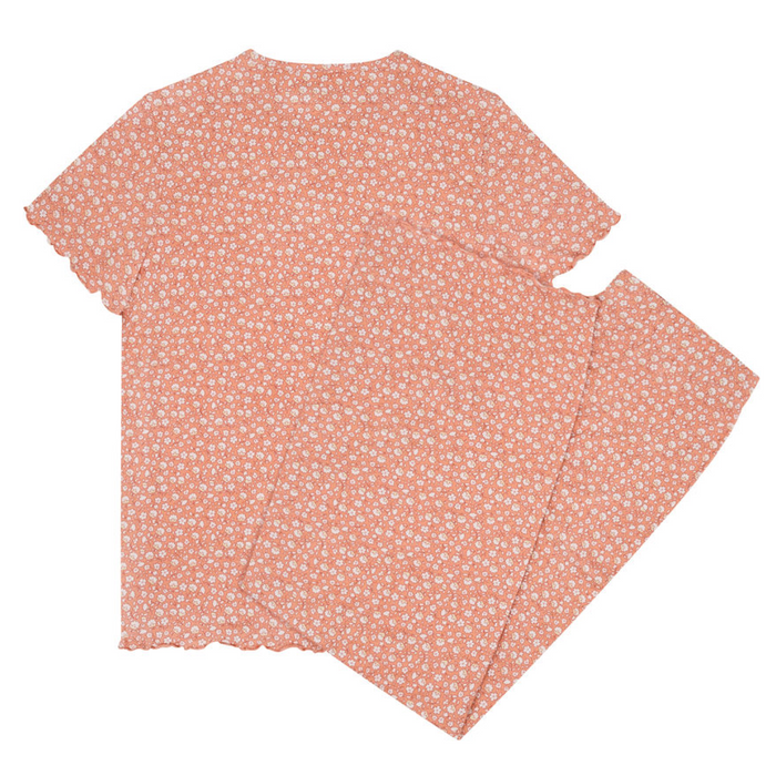 women's melone floral pima pajamas set
