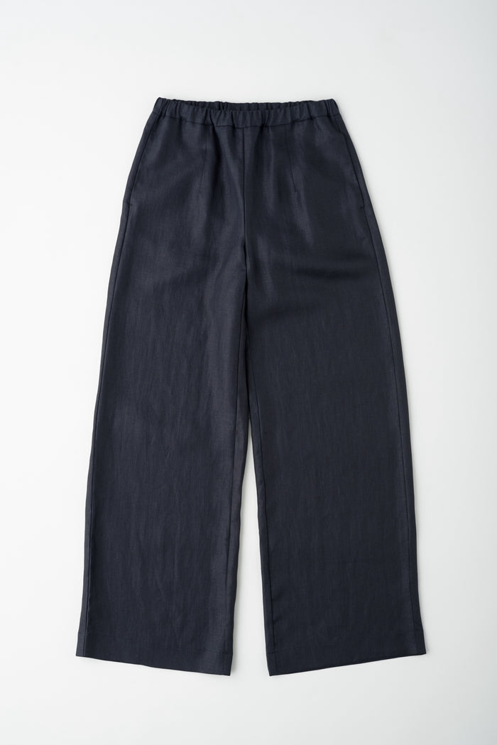 Women's Persea Linen Pull On Pants in Black