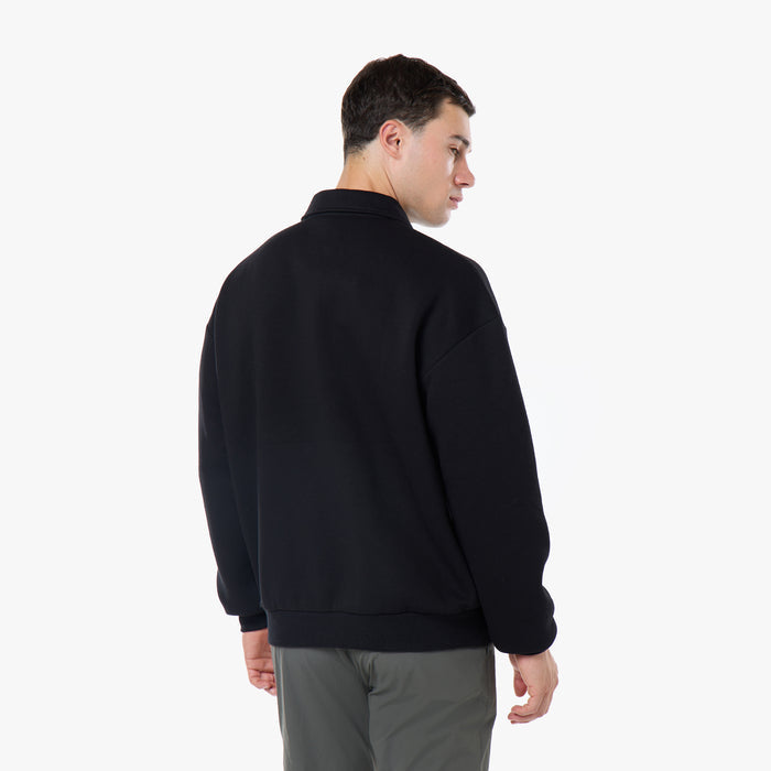 1/4 Zip Core Collar Fleece | Black