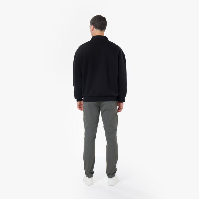 1/4 Zip Core Collar Fleece | Black