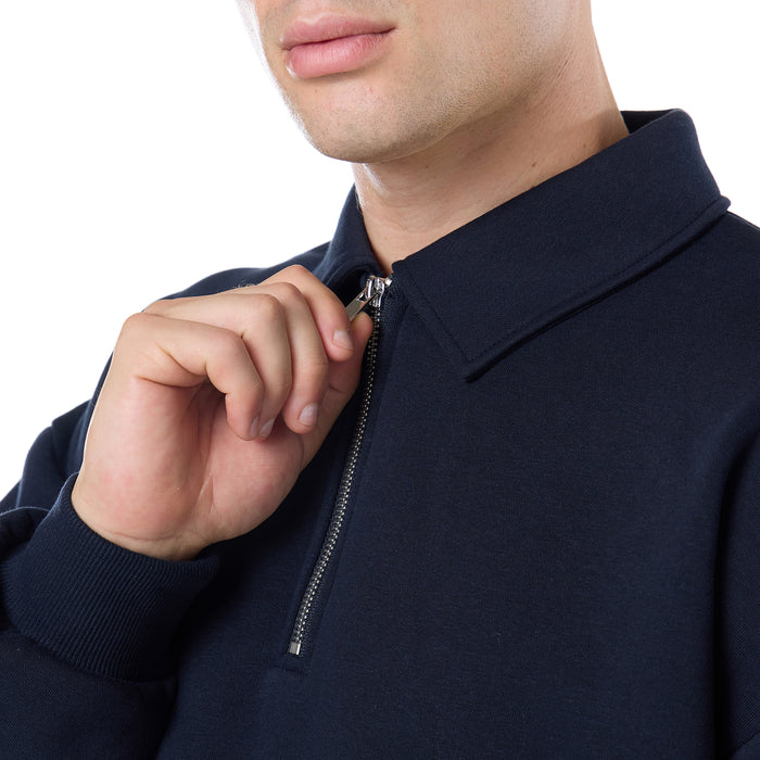 1/4 Zip Core Collar Fleece | Navy