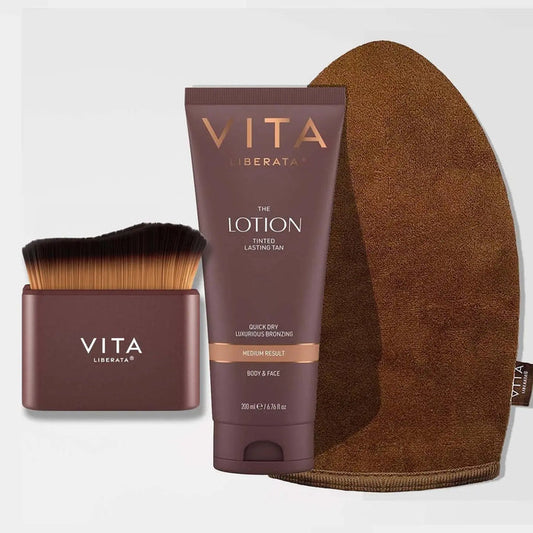 2 IN 1 MIRACLE  BRUSH & MITT SET MEDIUM Vita Liberata
