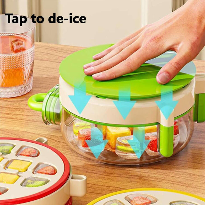2-in-1 Round Ice Bottle – Portable Ice Mold and Drink Cup