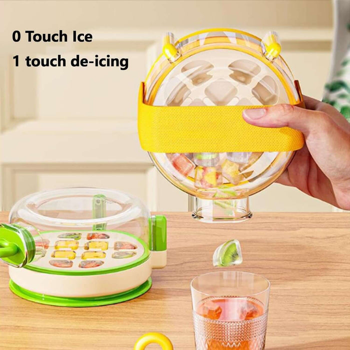 2-in-1 Round Ice Bottle – Portable Ice Mold and Drink Cup