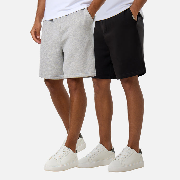 2-Pack Loose Fit Short | Grey Marl/Black