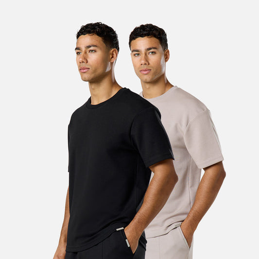 2-Pack Smart Scuba T-Shirts | Black/Stone