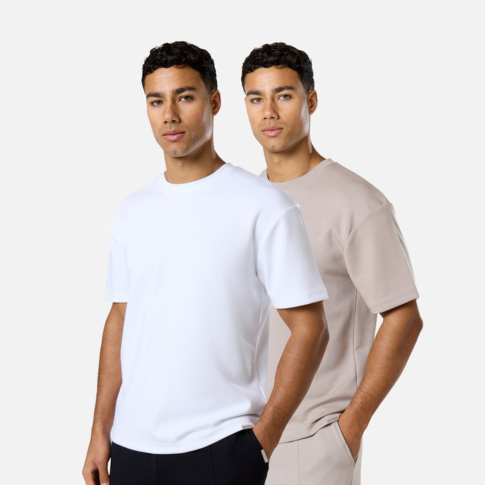 2-Pack Smart Scuba T-Shirts | White/Stone