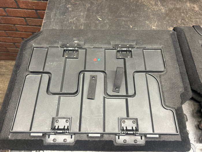 2013-2024 RAM 1500-3500 CREW CAB REAR FOLDING FLOOR CARGO STORAGE TRAY BLACK