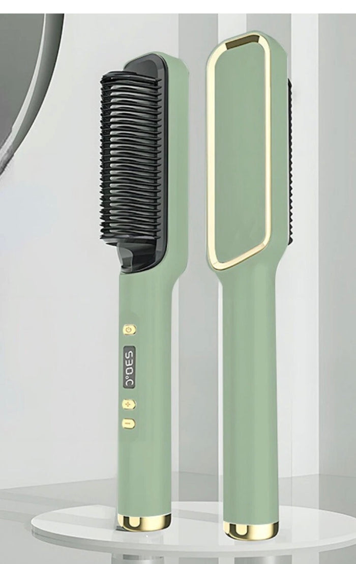 2In1 Negative-ion Hair Straightener Brush
