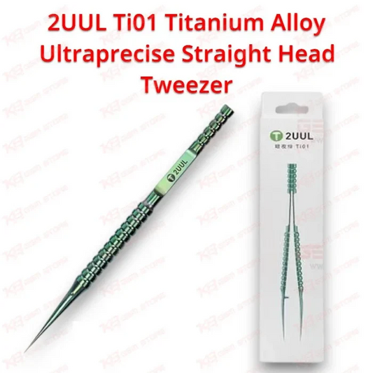 2UUL Ti01 Titanium Alloy Ultraprecise Straight Head Tweezer